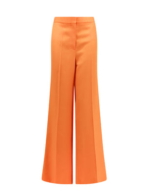 STELLA MCCARTNEY Viscose Flared Trousers - Mini Fit