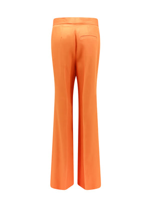 STELLA MCCARTNEY Viscose Flared Trousers - Mini Fit