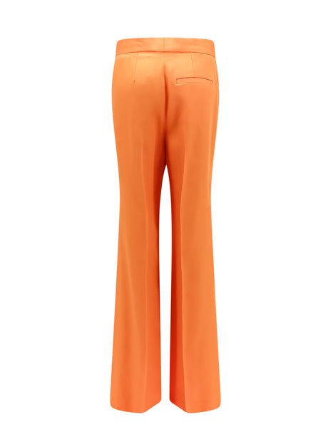 STELLA MCCARTNEY Viscose Flared Trousers - Mini Fit