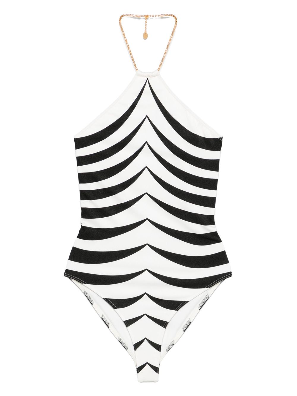 TOM FORD Mini Printed Swimsuit with Halterneck and Clasp Fastening