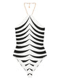 TOM FORD Mini Printed Swimsuit with Halterneck and Clasp Fastening