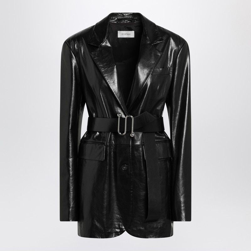 MAX MARA SPORTMAX Long Leather Jacket for Women