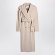 MAX MARA Oversized Double-Breasted Wool and Cashmere Jacket with Waist Belt