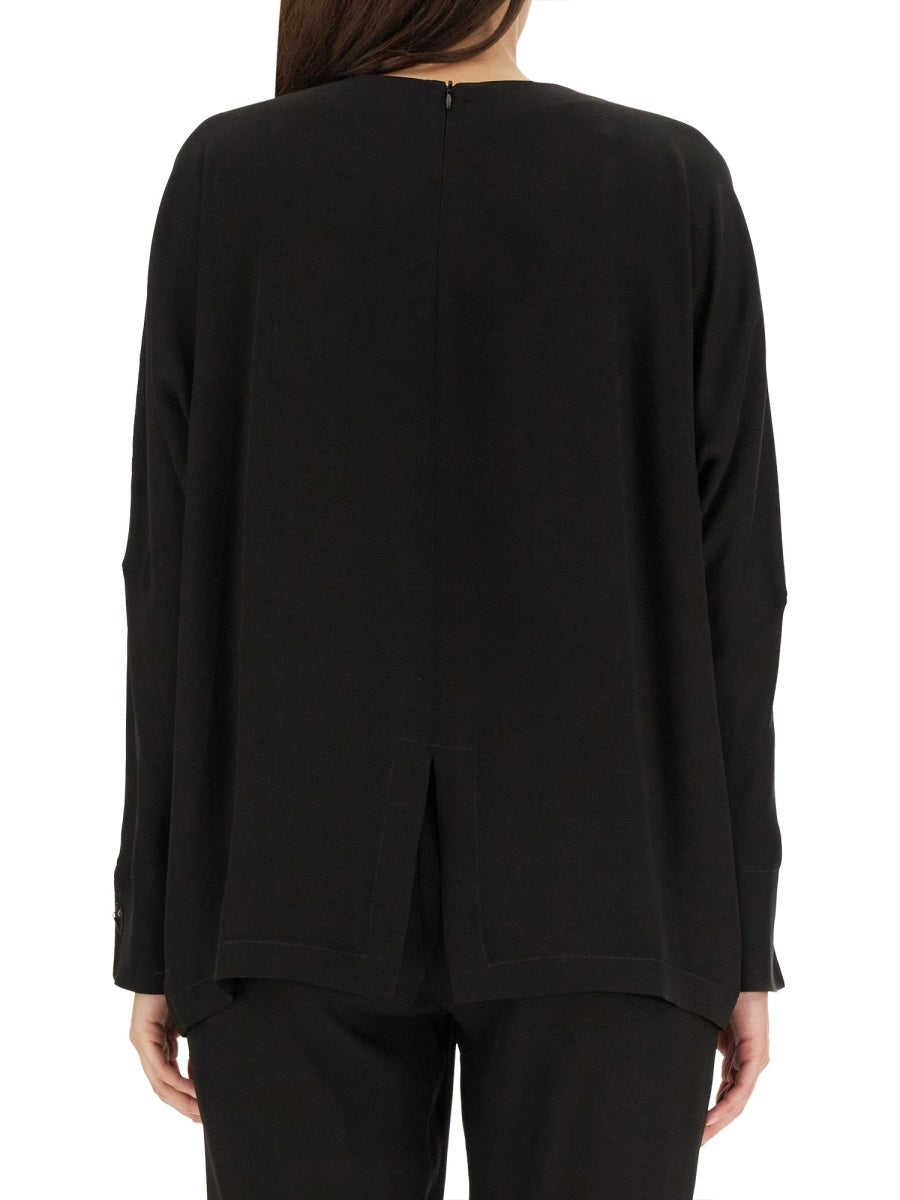 FABIANA FILIPPI Geometric Button Crepe Top