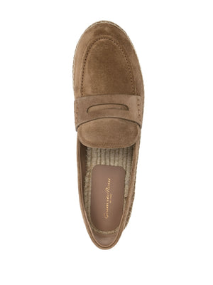 Sophisticated Brown Suede Espadrilles for Men