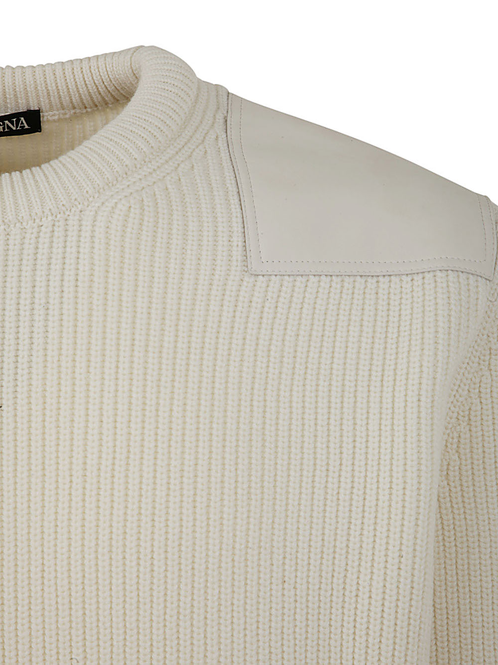 ZEGNA Wool and Cashmere Crew Neck Sweater for Men