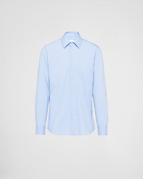 PRADA Stretch Popeline Shirt for Men - SS25 Collection