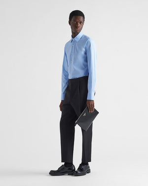 PRADA Stretch Popeline Shirt for Men - SS25 Collection