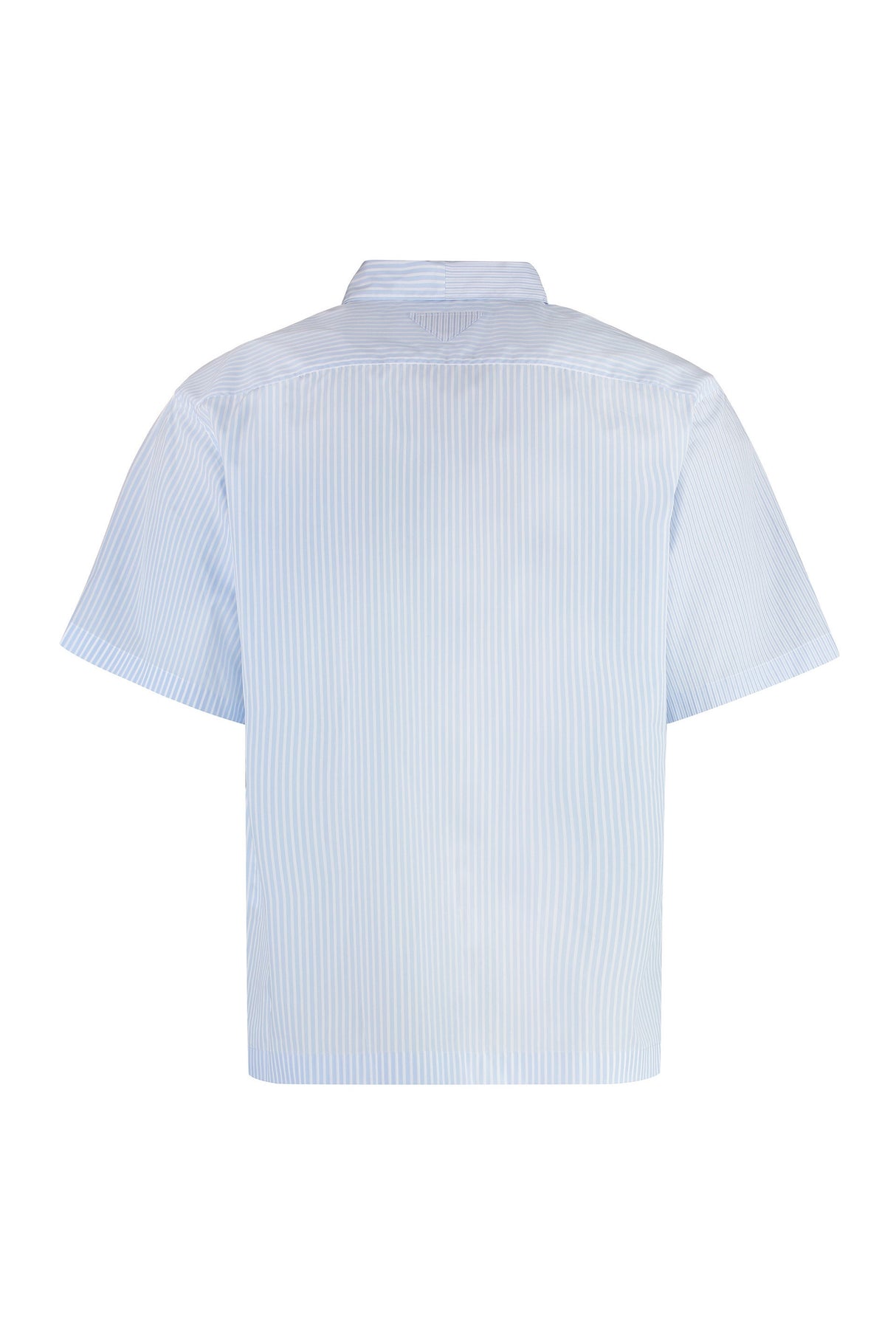 PRADA Men's Striped Mini Shirt with Front Pocket