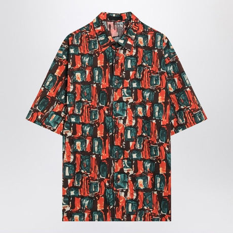 PRADA Multicoloured Cotton Print Shirt for Men - Summer 2025 Edition