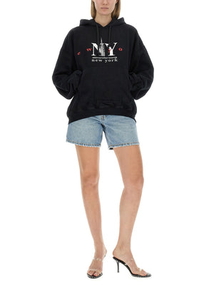 ALEXANDER WANG Oversized Logo Sweatshirt - Size S