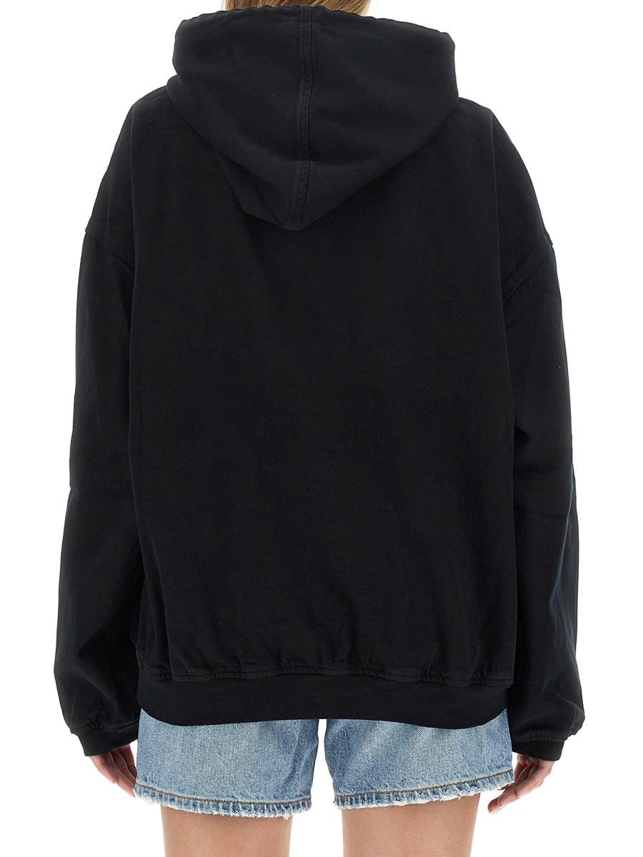 ALEXANDER WANG Oversized Logo Sweatshirt - Size S