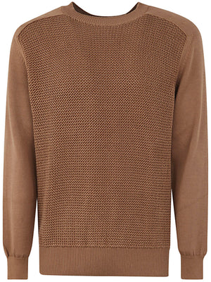 ZEGNA Cotton and Silk Crew Neck Jersey