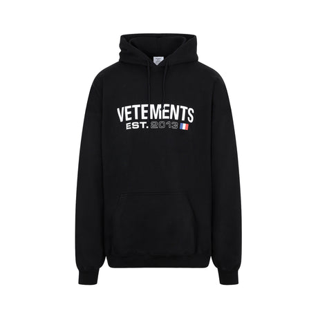 VETEMENTS Logo-Print Cotton Hoodie