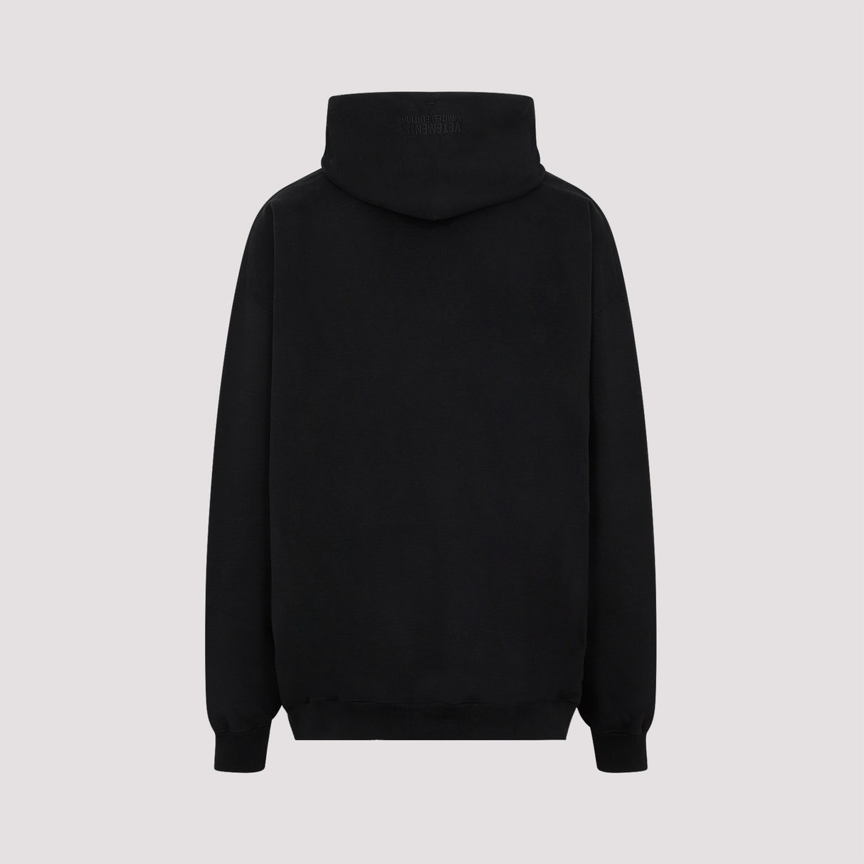 VETEMENTS 23FWメンズ用ブラックフーディー