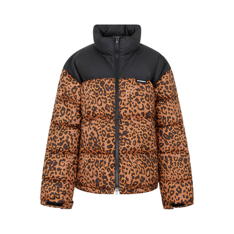 VETEMENTS Leopard Logo Puffer Jacket