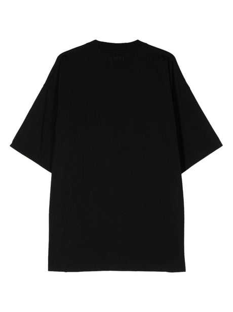 VETEMENTS Logo Cotton T-Shirt with Drop Shoulder for Women