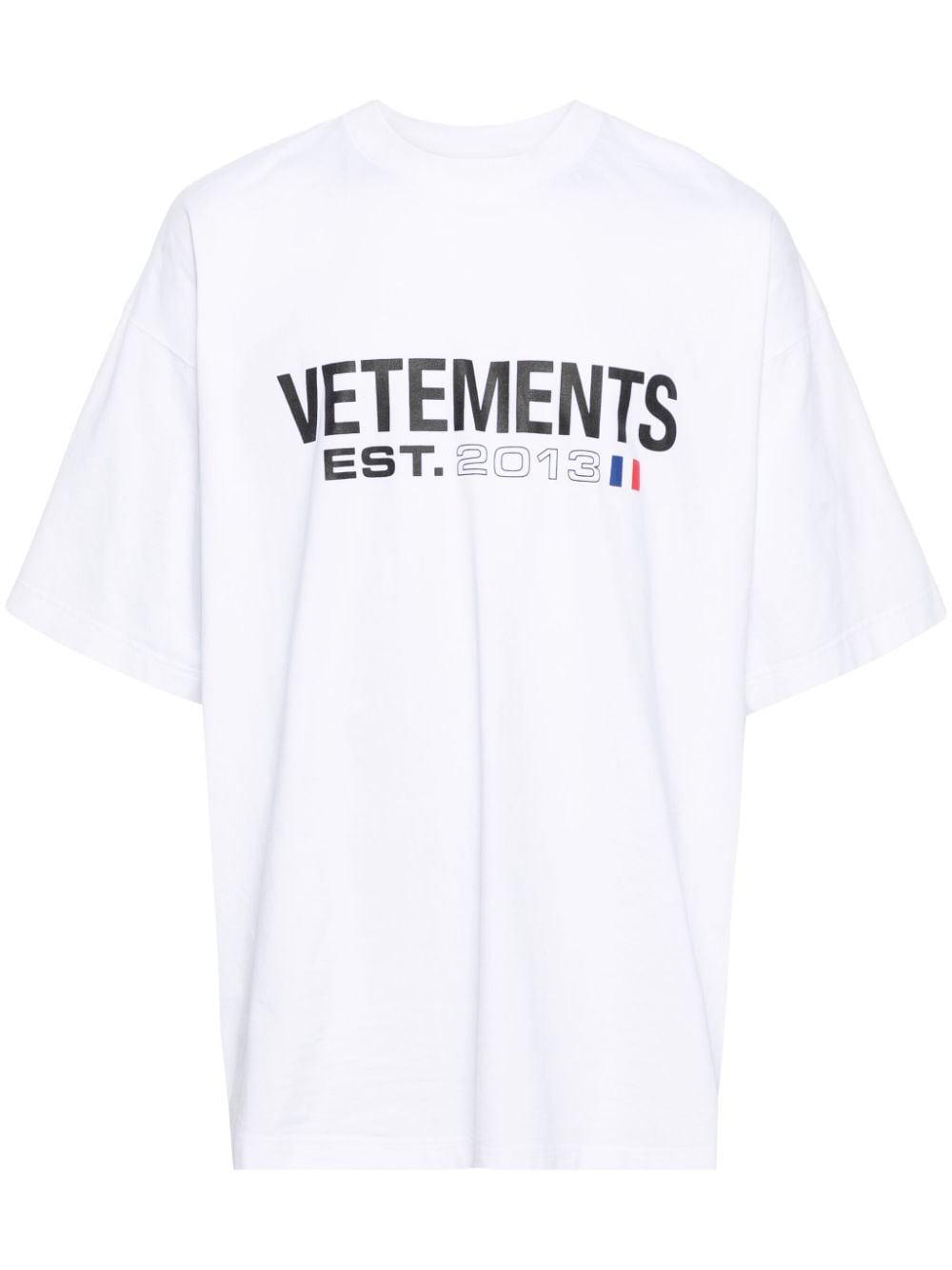 VETEMENTS 白コットンロゴTシャツ（女性用）