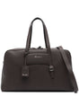 SANTONI Luxury 24-Hour Leather Briefcase for Men