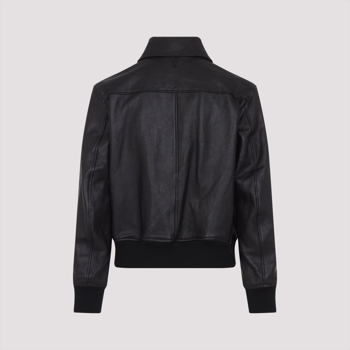 AMI PARIS Zipped Leather Jacket - SS25