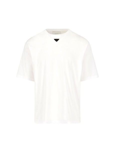 PRADA Oversized Logo Triangle T-Shirt