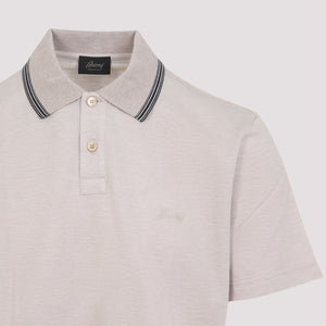 BRIONI Men's Cotton Mini Polo for SS25