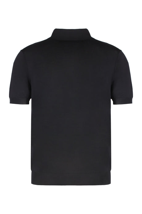 PRADA Silk-Knit Polo Shirt