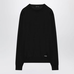 PRADA Recycled Silk Crewneck Jumper for Men