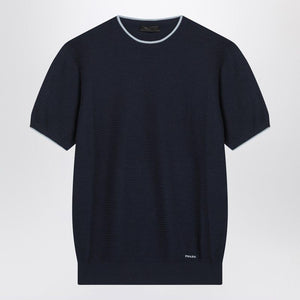 PRADA Silk Blend Crew Neck T-Shirt