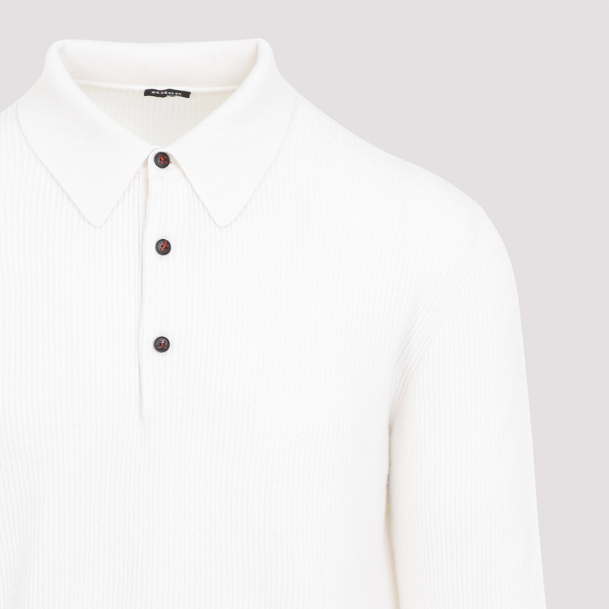 KITON Cashmere Knit Polo for Men - FW24 Collection