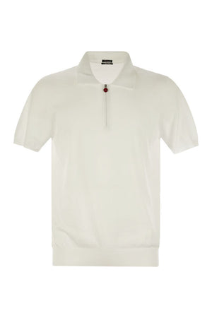 KITON Short-Sleeved Polo Zip for Men