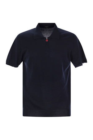 KITON Short-Sleeved Polo-Zip for Men