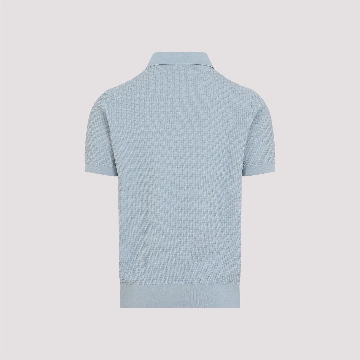 BRIONI Luxurious Cotton-Silk Blend Polo for Men