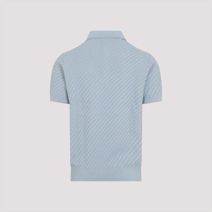 BRIONI Luxurious Cotton-Silk Blend Polo for Men