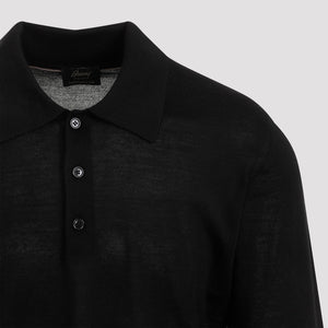 BRIONI Luxury Long Sleeves Polo in Cashmere Blend