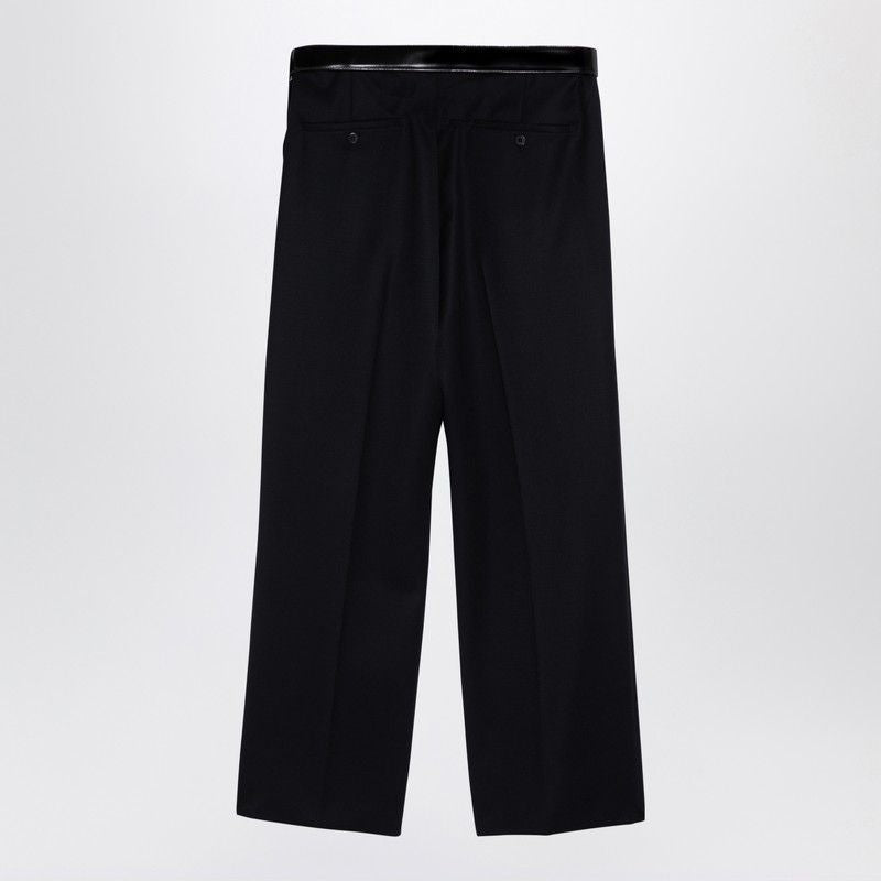 PRADA Tailored Wool Trousers with Logo Belt for Men