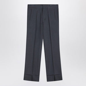 PRADA Wide Mohair and Silk Trousers - SS25