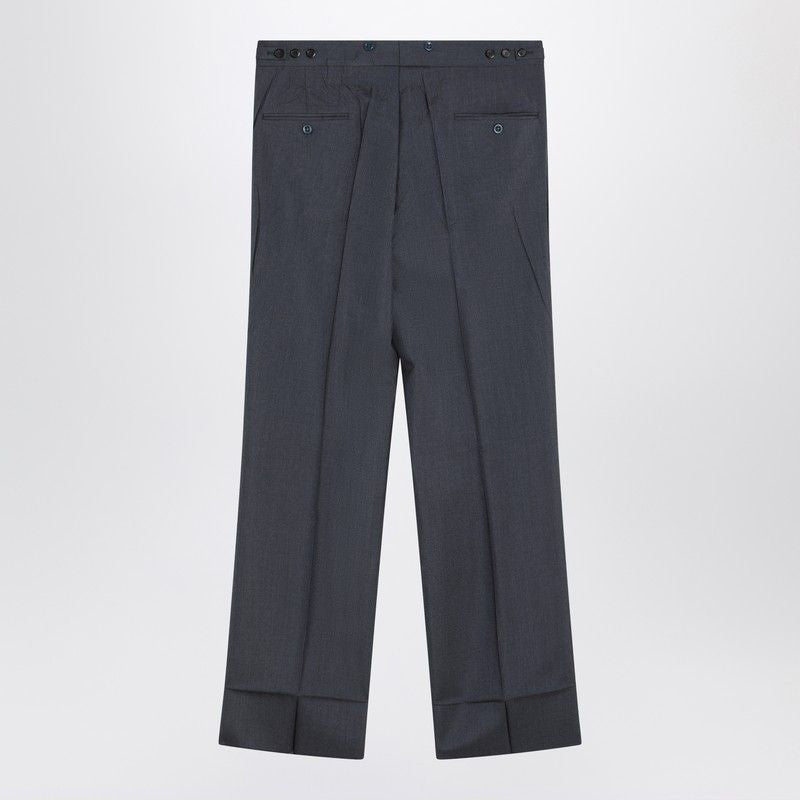 PRADA Wide Mohair and Silk Trousers - SS25