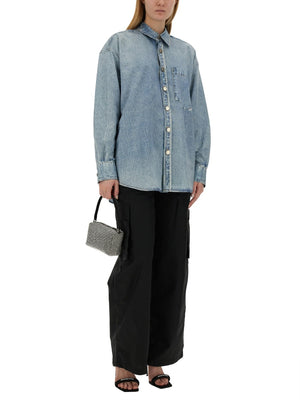 ALEXANDER WANG Oversize Fit Cotton Shirt for Women