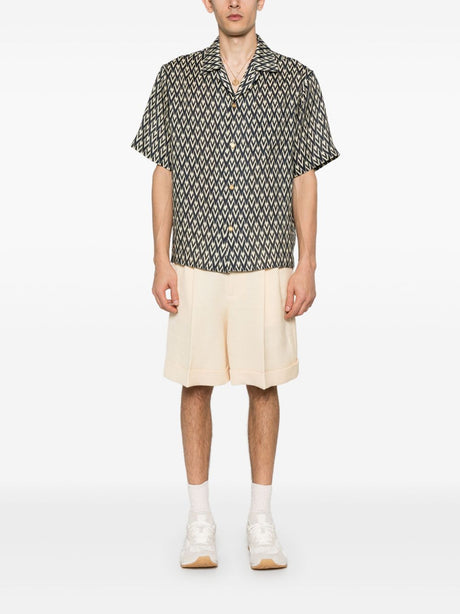 VALENTINO Linen V Shirt for Men