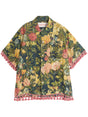 VALENTINO Floral Print Classic Collar Short Sleeve Shirt