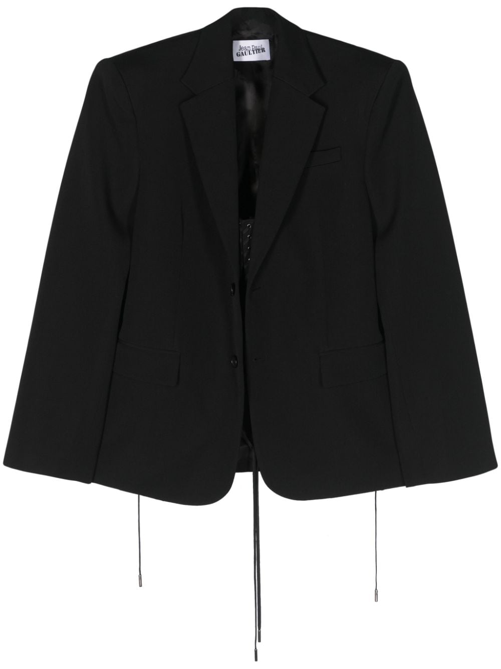 JEAN PAUL GAULTIER Corset Detail Tailored Jacket with Notched Lapels