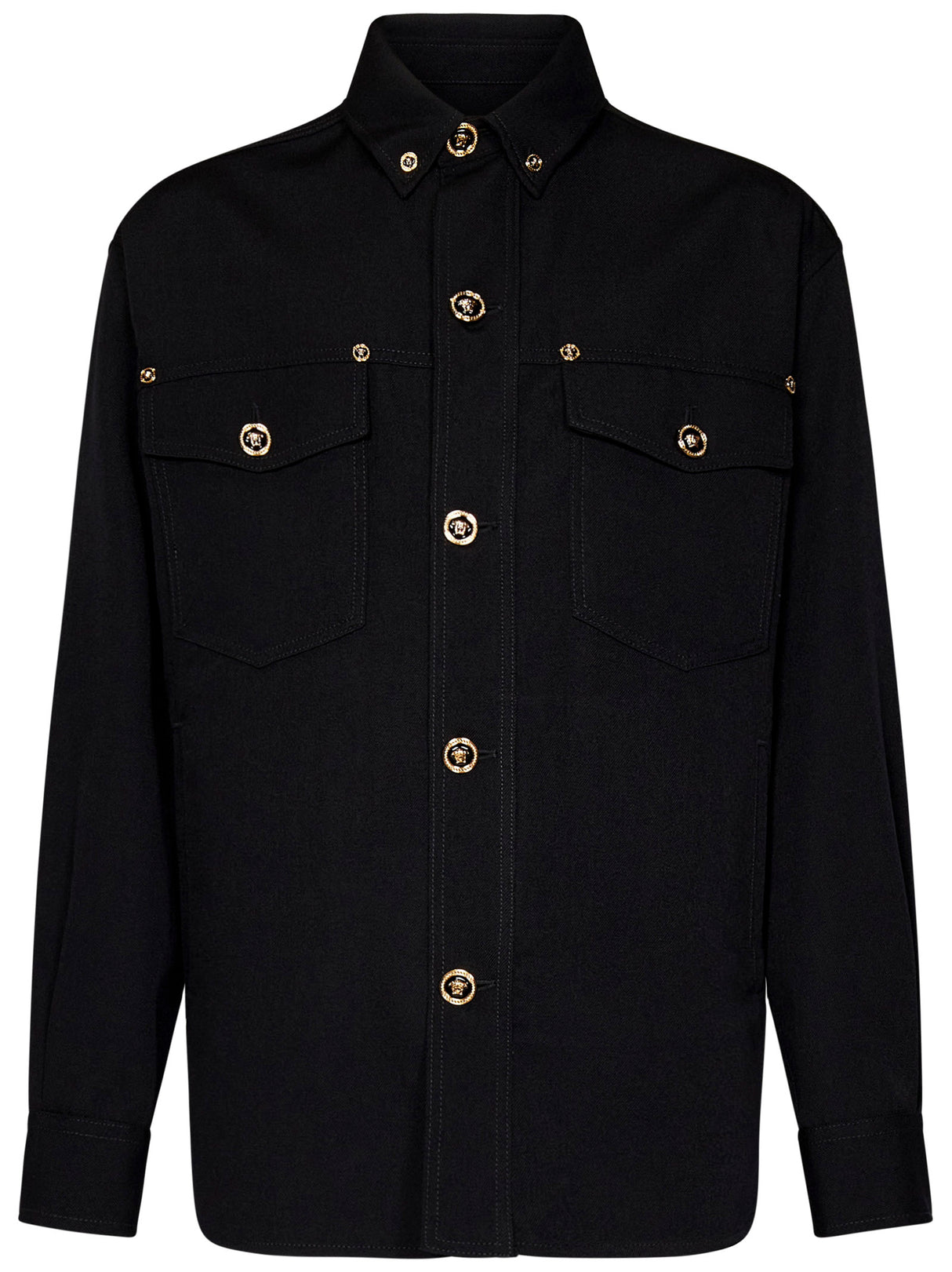 VERSACE Sophisticated Wool Shirt for Men