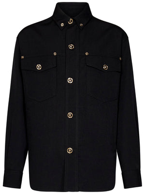 VERSACE Sophisticated Wool Shirt for Men