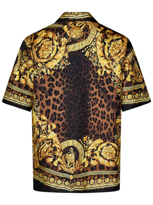 VERSACE Exquisite Silk Baroque Illusion Shirt for Men