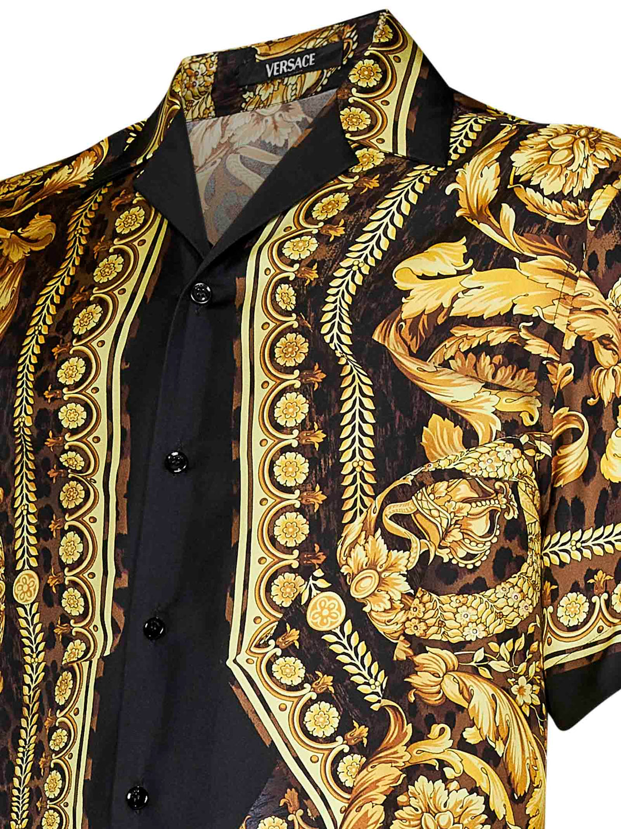 VERSACE Exquisite Silk Baroque Illusion Shirt for Men