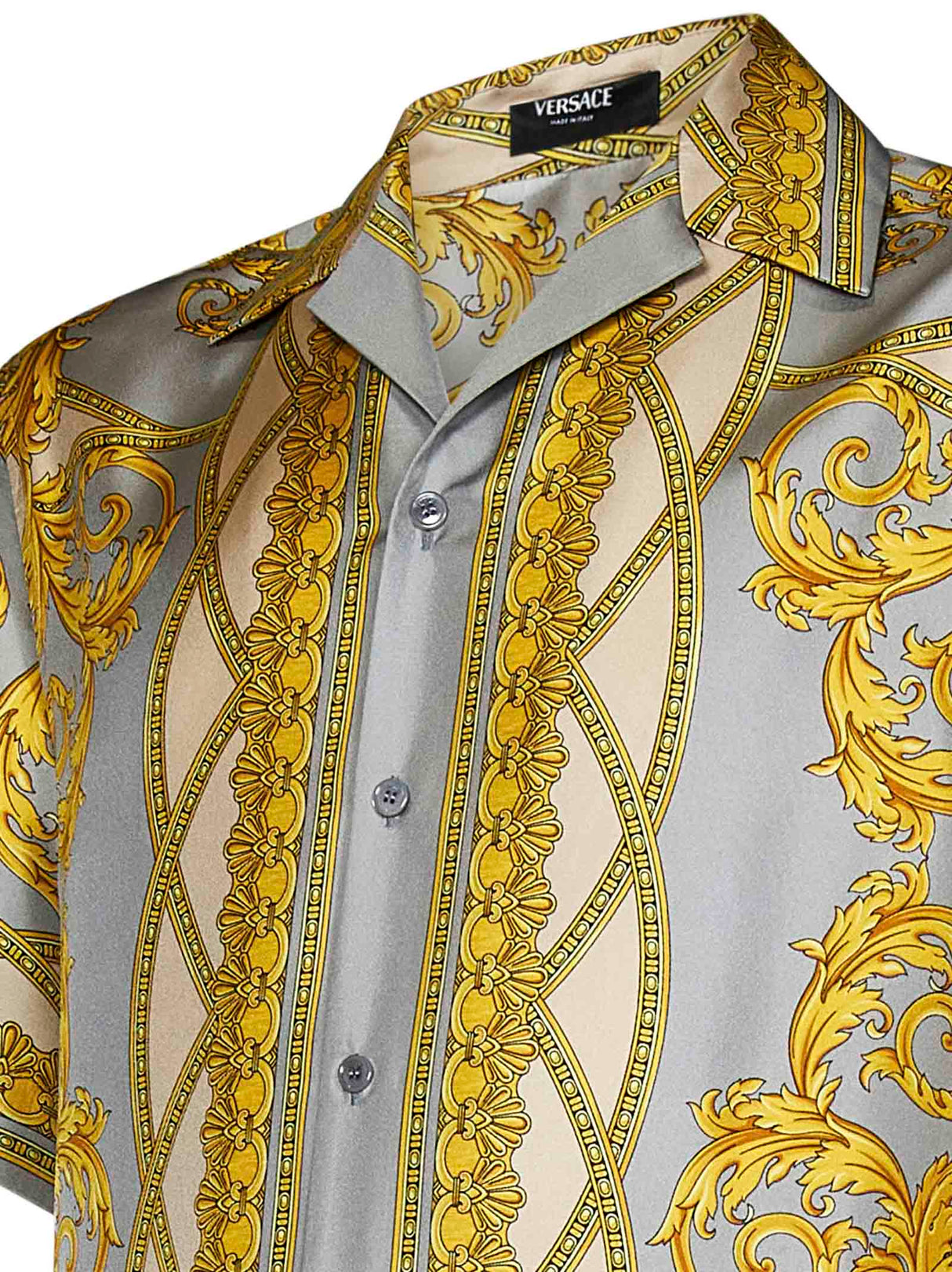 VERSACE Men's Silk Mini Shirt - Spring Summer 25