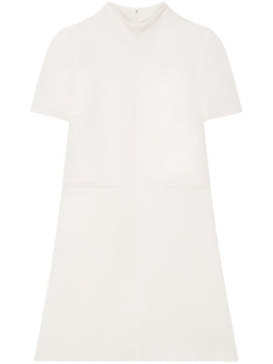 COURREGÈS Short Sleeve Twill A-Line Mini Dress