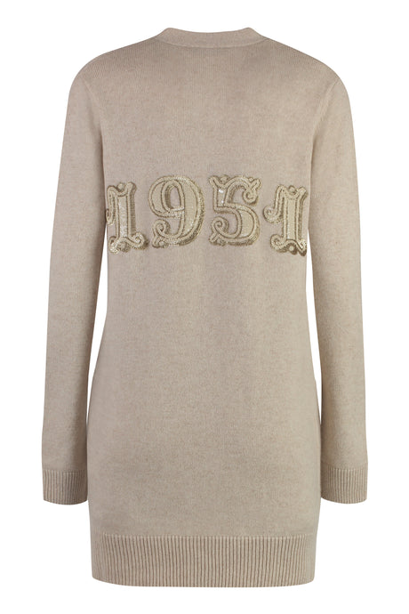 MAX MARA Wool and Cashmere Cardigan with Sequin Detail