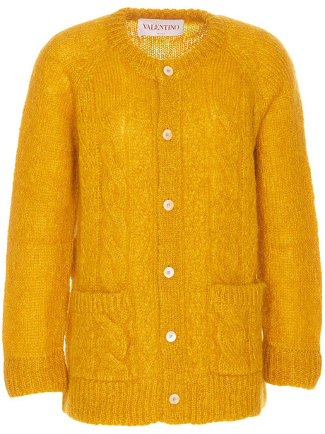 VALENTINO Men's Wool Cardigan with Button Fastening - SS25